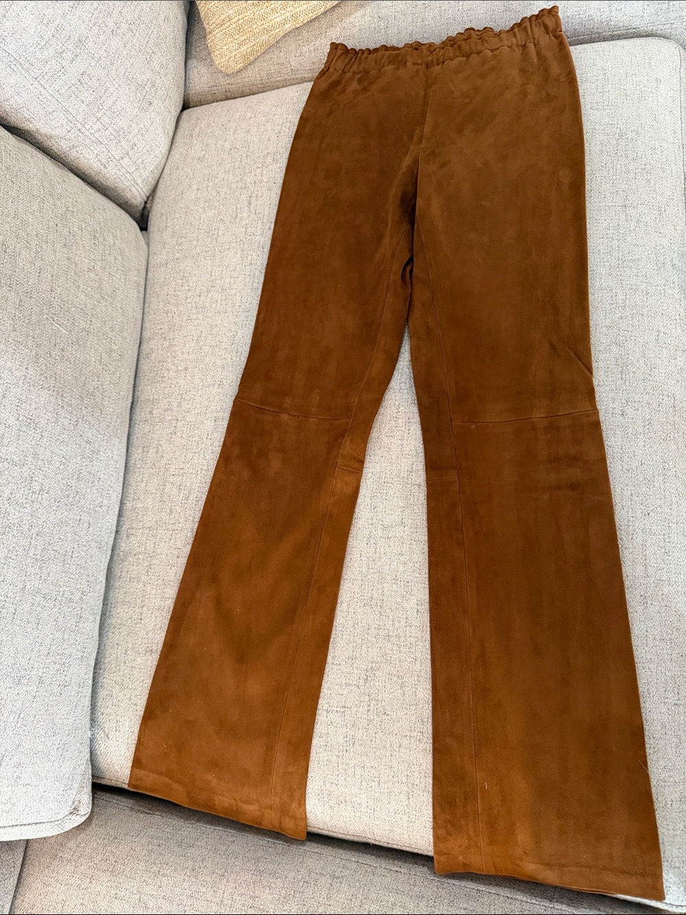Stouls Jacky Slim Suede Womens Pants Brown XS